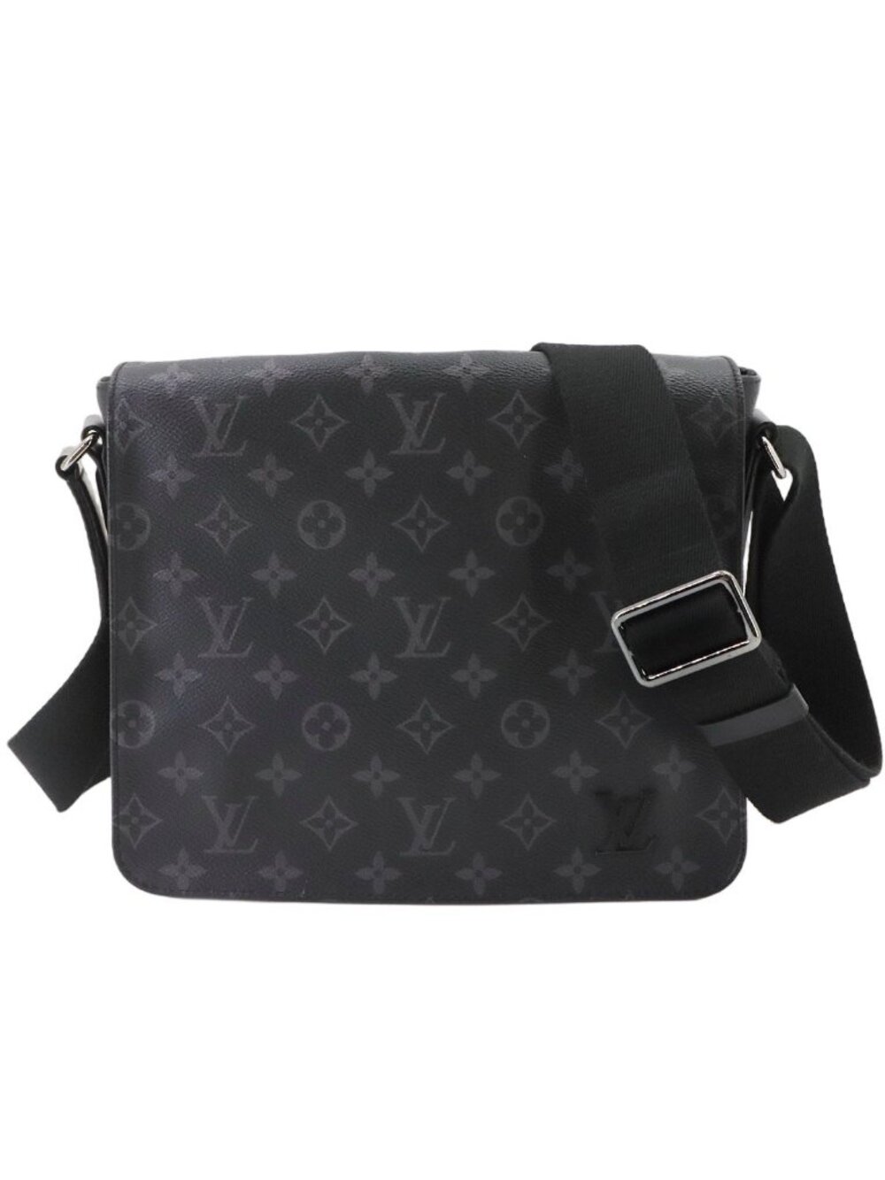 Louis Vuitton District PM NM Monogram Eclipse Shoulder Bag Black